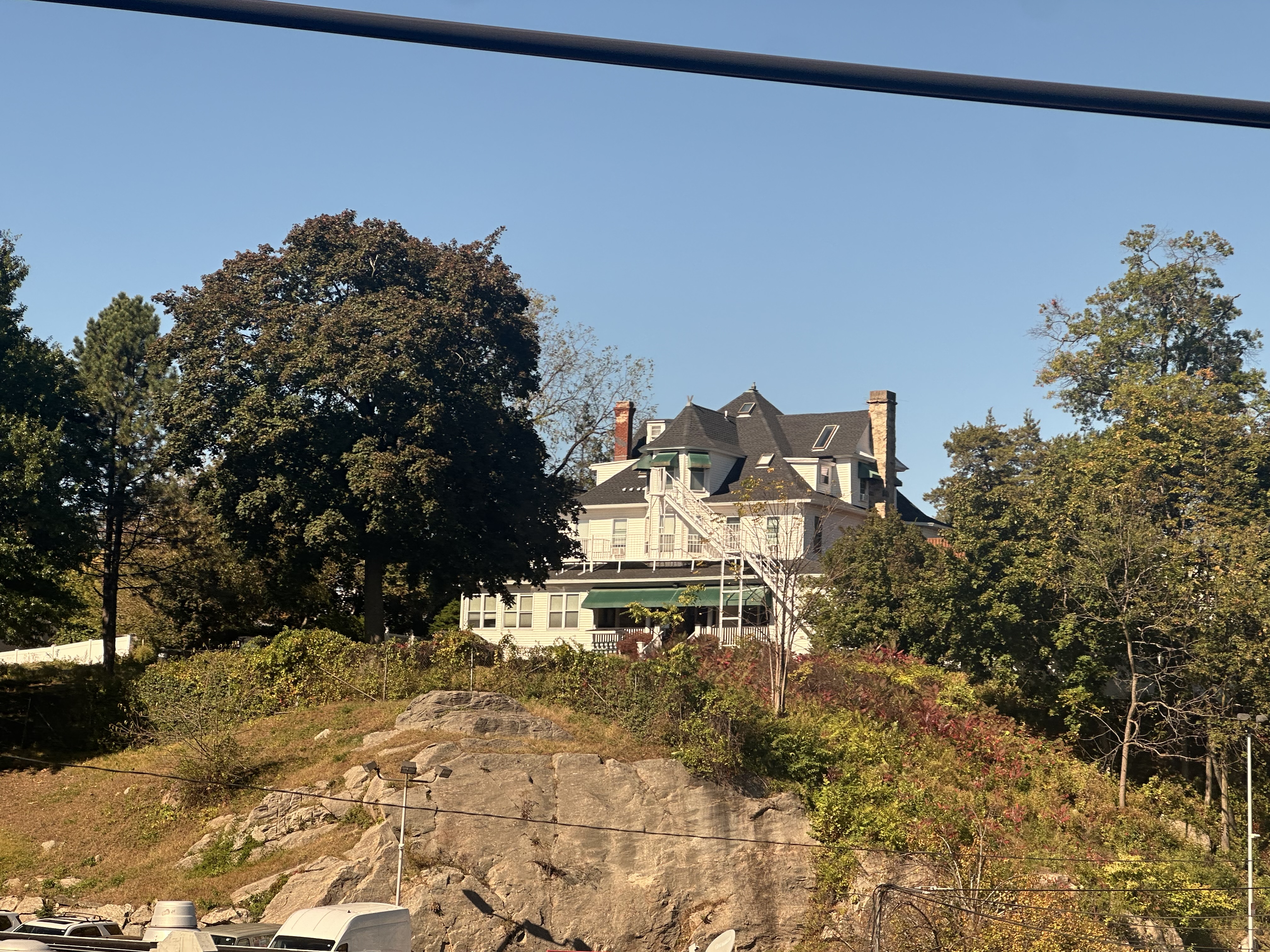 mansion on a hilltop